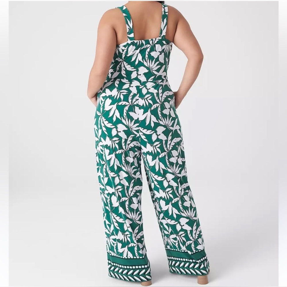 Lane Bryant Tropical Jumpsuit